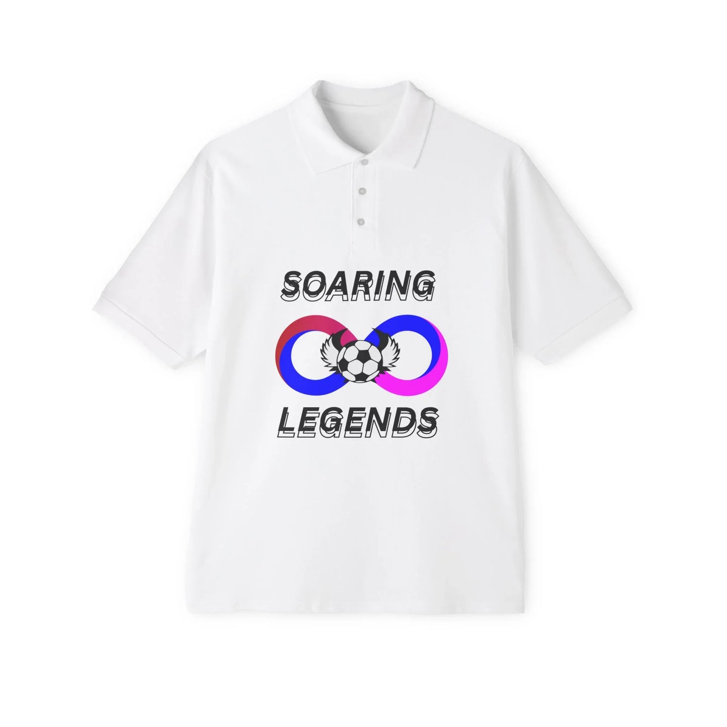 Men's Piqué Polo - Soaring Legends Soccer Shirt - RizQ Life 