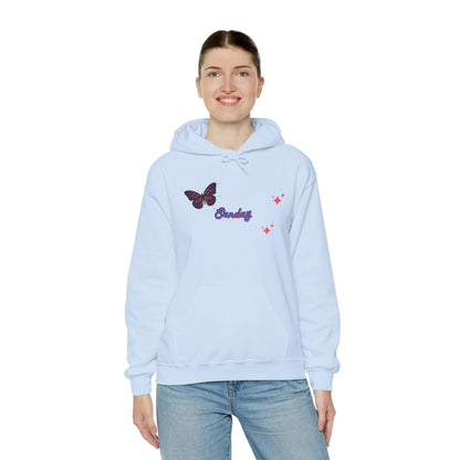 Butterfly Sunday Hoodie Sweatshirt For Women