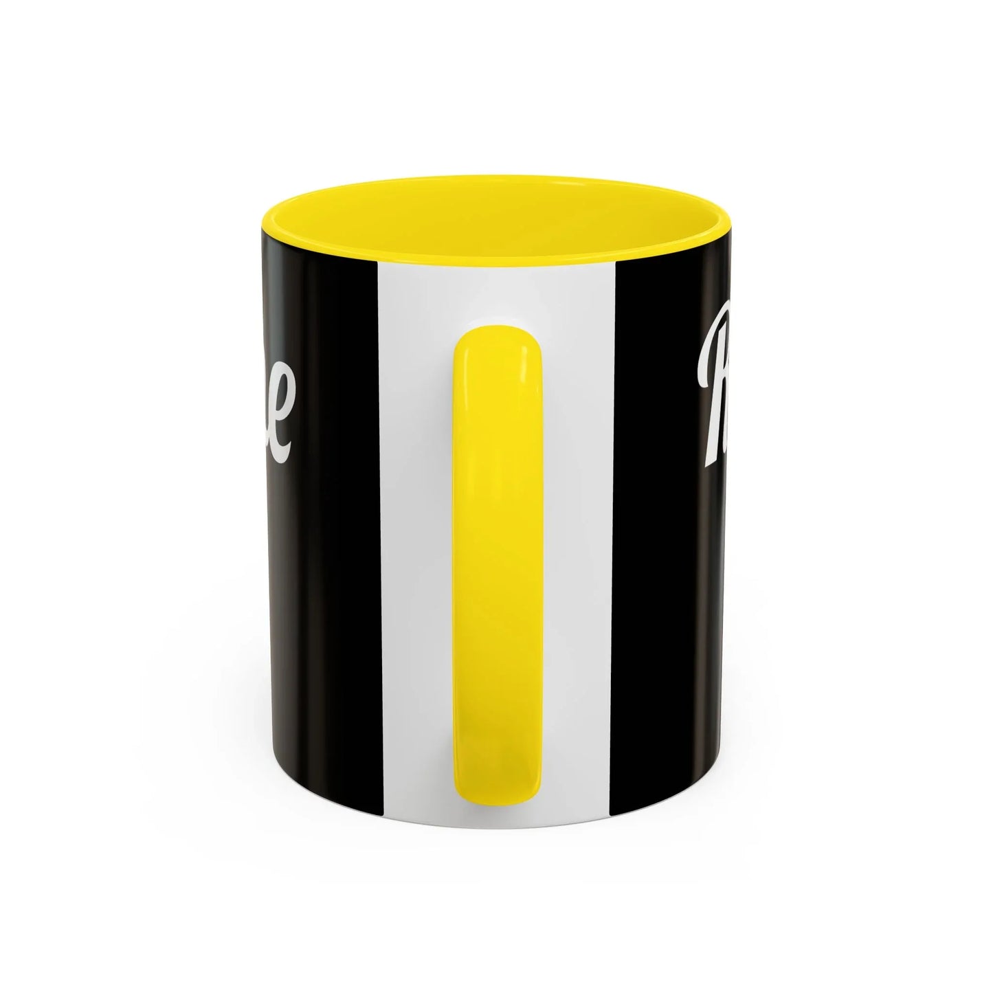 Rise & Shine Accent Coffee Mug - Motivational Black Mug for Morning Boost - RizQ Life 