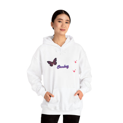 Butterfly Sunday Hoodie Sweatshirt For Women