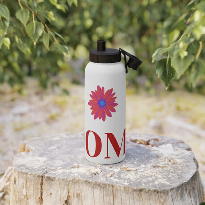 Floral Stainless Steel Water Bottle with Sports Lid - Perfect Gift for Mom