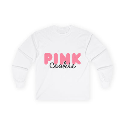 Pink Cookie Long Sleeve Tee - Sweet Treat Vibe