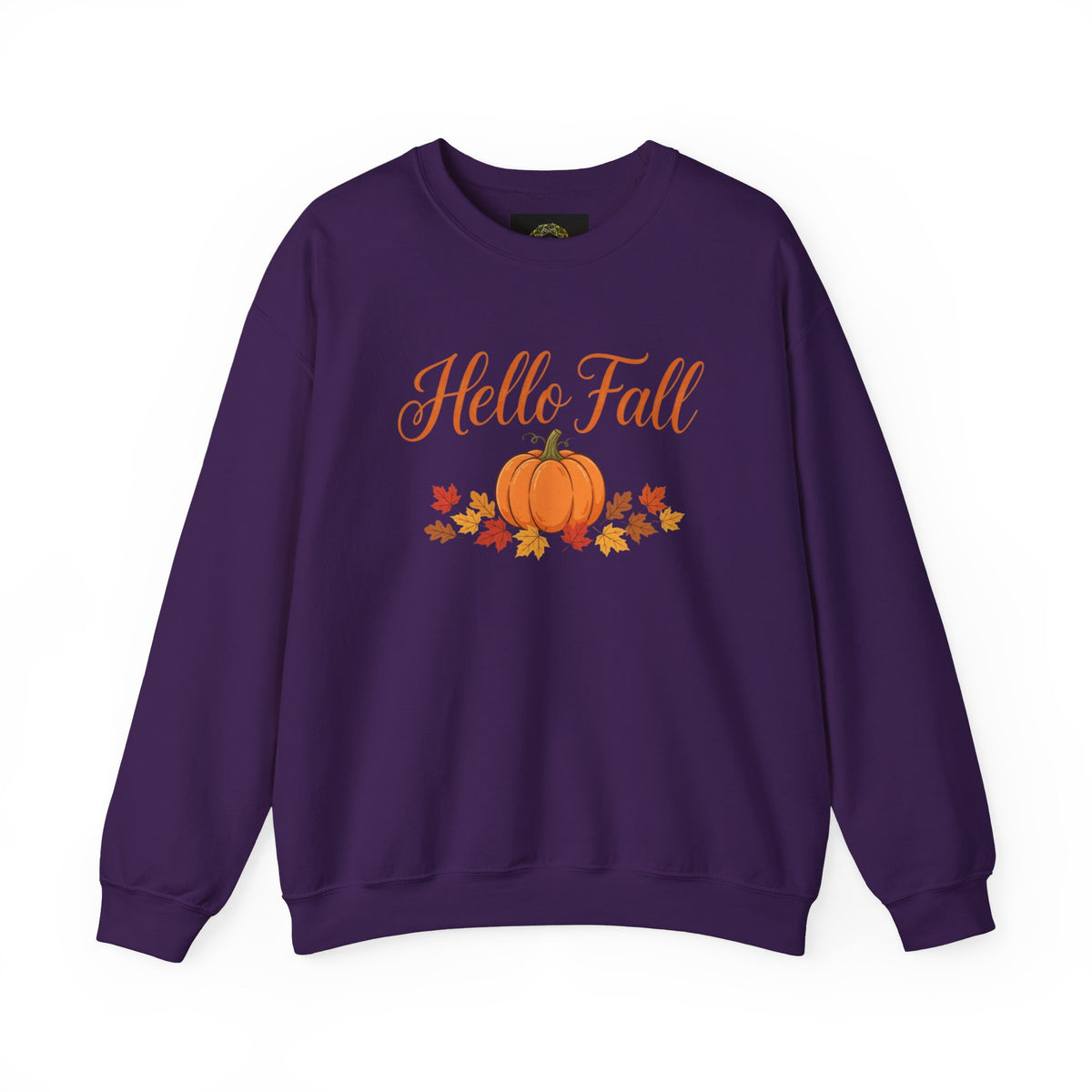 Hello Fall Pumpkin Crewneck Sweatshirt | Cozy Autumn Apparel