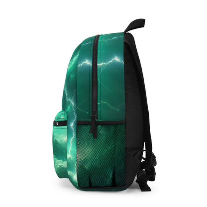 Electric Storm Backpack, Lightning Design Daypack, Trendy School Bag, Travel Essentials for Adventurers, Unique Gift for Nature Lovers