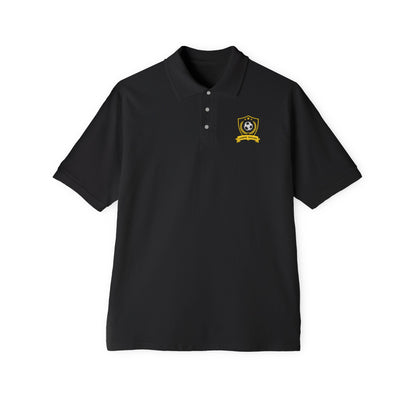 Men's Soccer Piqué Polo with Sporty Design