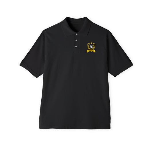 Men's Soccer Piqué Polo with Sporty Design