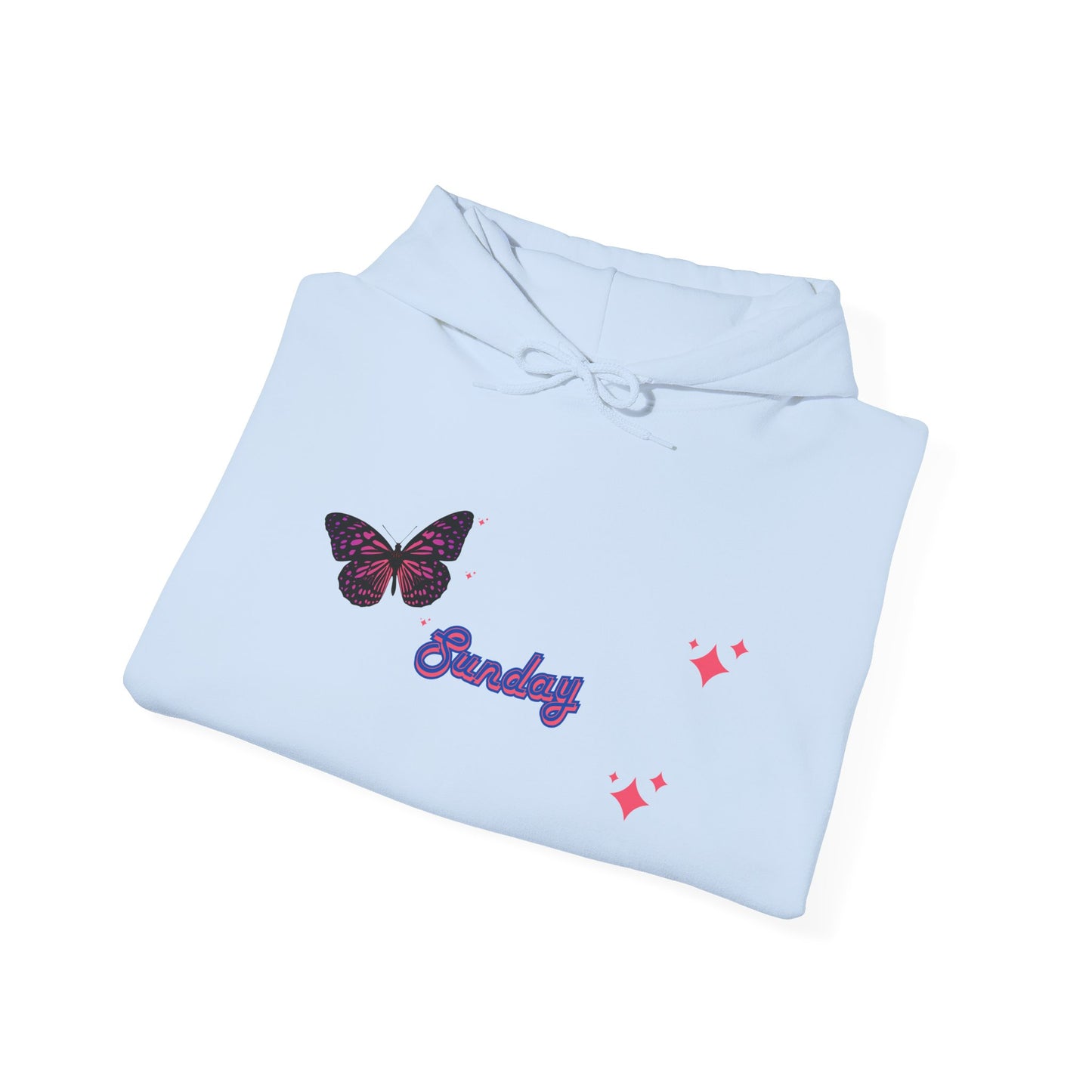 Butterfly Sunday Hoodie Sweatshirt For Women