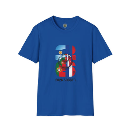 2026 Soccer World Flags T-Shirt | Football Tournament Graphic Tee
