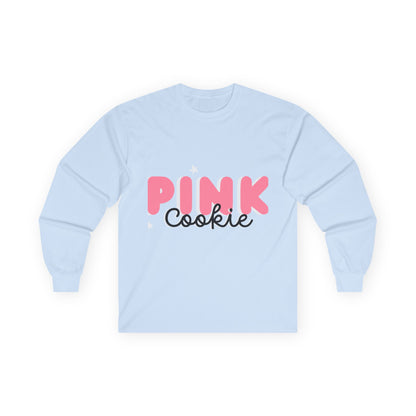 Pink Cookie Long Sleeve Tee - Sweet Treat Vibe