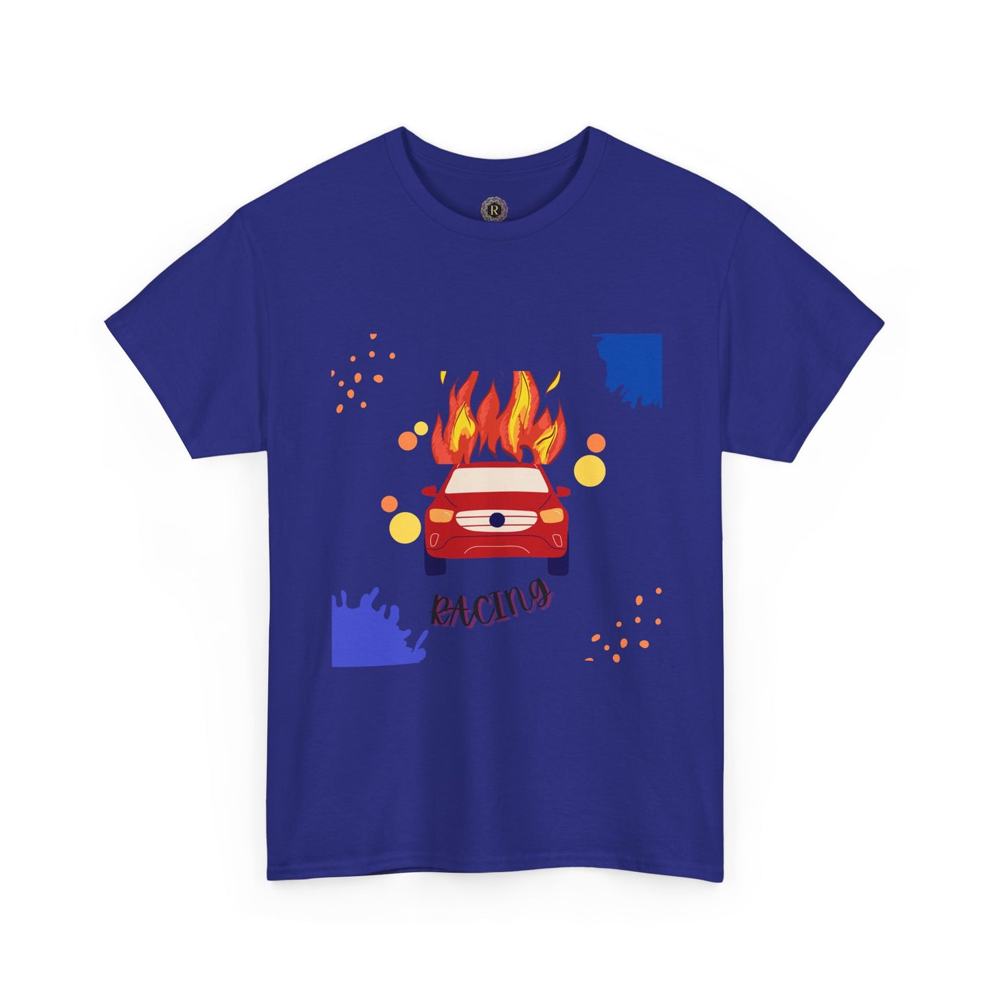 Unisex Racing Graphic T-Shirt – Heavy Cotton Car Racing Tee for Men & Women, Casual Motorsport Fan Shirt, Short Sleeve Top, Sizes S-5XL