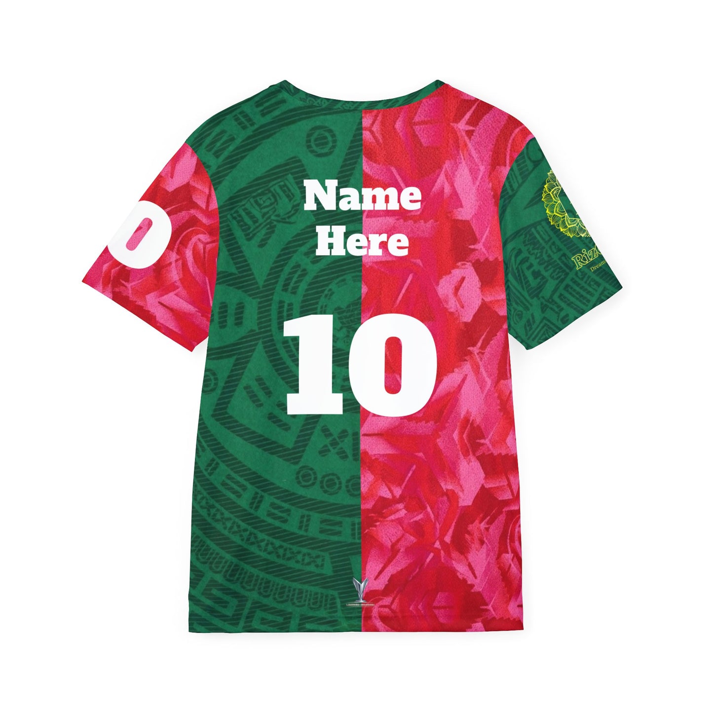 Mexico vs Korea Split-Flag Soccer Jersey — Custom Name & Number