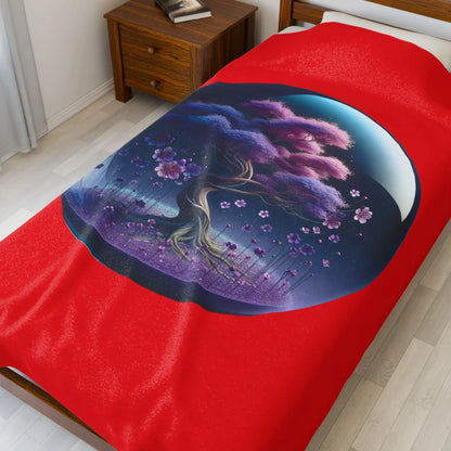 Cozy Velveteen Plush Blanket for Home, Perfect for Winter, Snuggling, Kids Room, Gifts, Holiday Decor - RizQ Life 