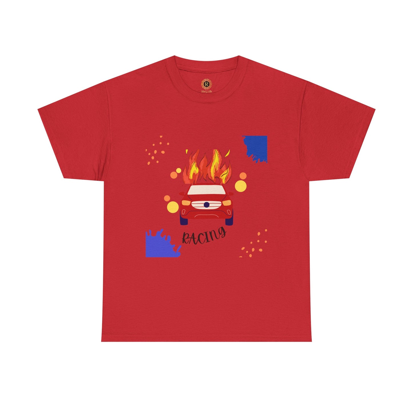 Unisex Racing Graphic T-Shirt – Heavy Cotton Car Racing Tee for Men & Women, Casual Motorsport Fan Shirt, Short Sleeve Top, Sizes S-5XL