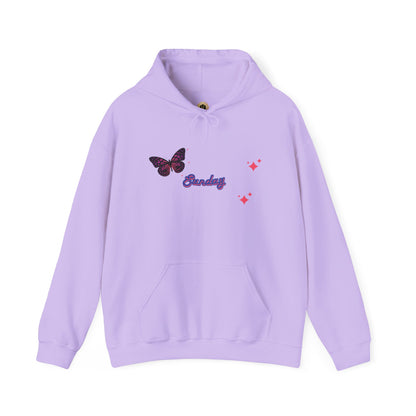 Butterfly Sunday Hoodie Sweatshirt For Women