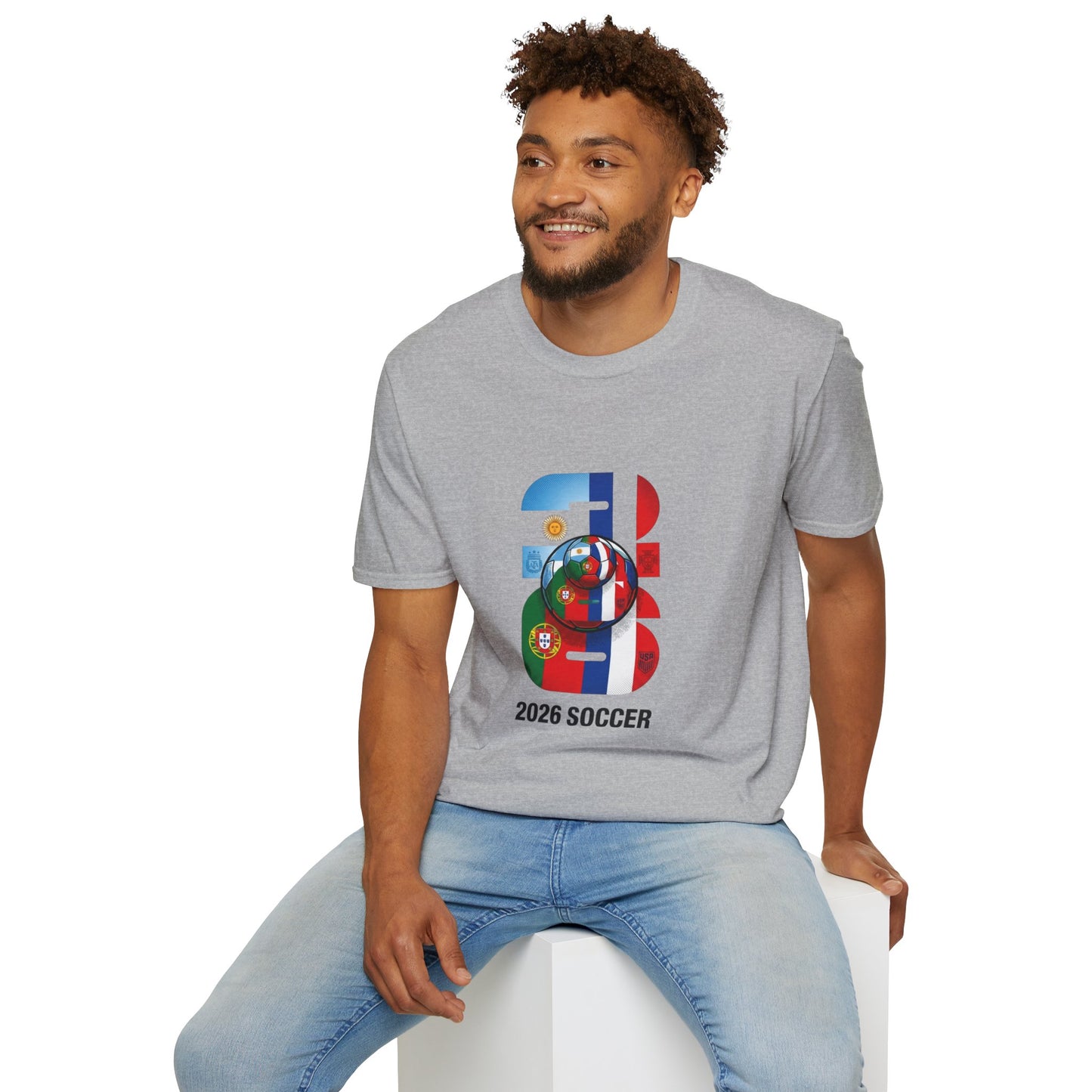 2026 Soccer World Flags T-Shirt | Football Tournament Graphic Tee