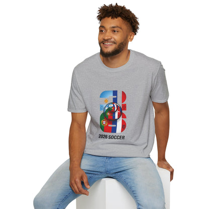 2026 Soccer World Flags T-Shirt | Football Tournament Graphic Tee