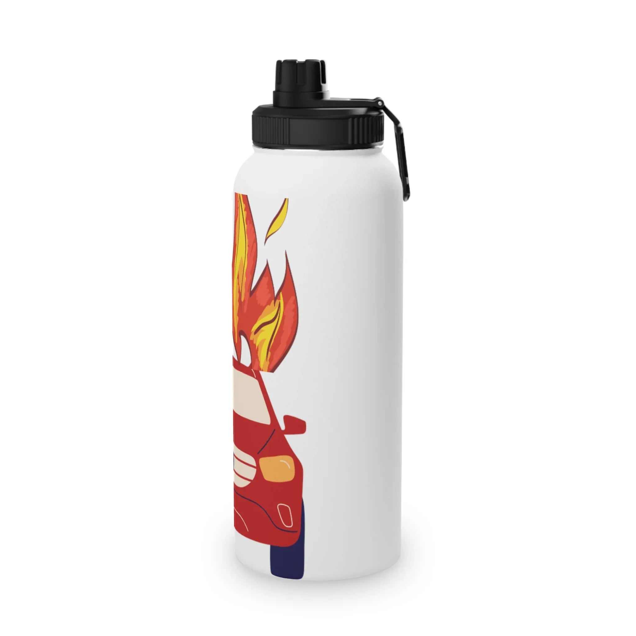 Kids Water Bottle - Fire Car Design - RizQ Life 
