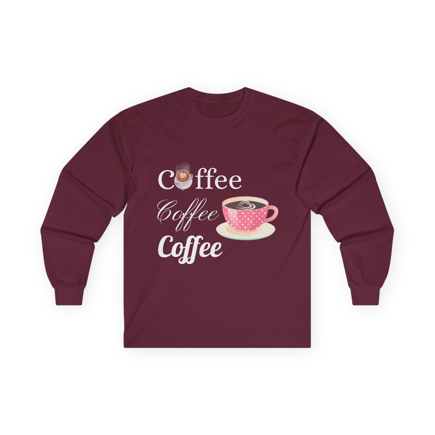 Coffee Lover Long Sleeve Tee - Perfect Gift for Coffee Enthusiasts!