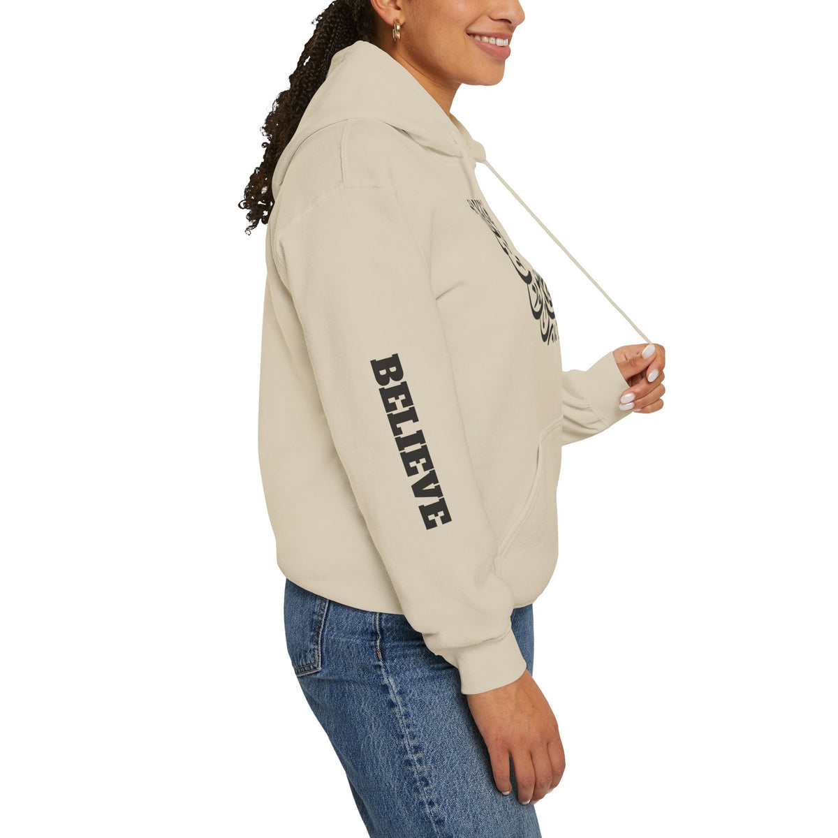 Islamic Calligraphy Hoodie Arabic Faith