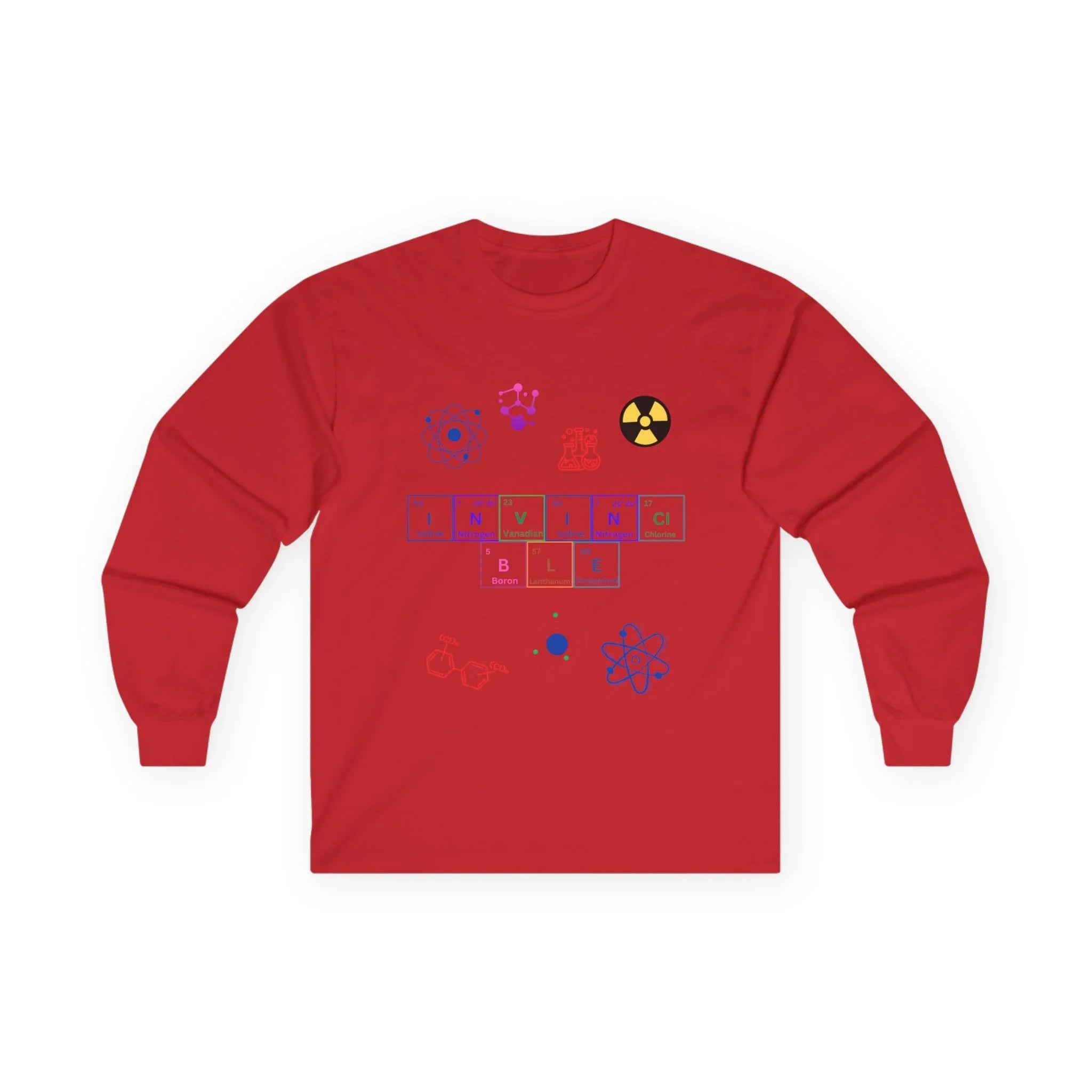 Invincible Unisex Long Sleeve Tee - Science Inspired Graphic Tee - RizQ Life 