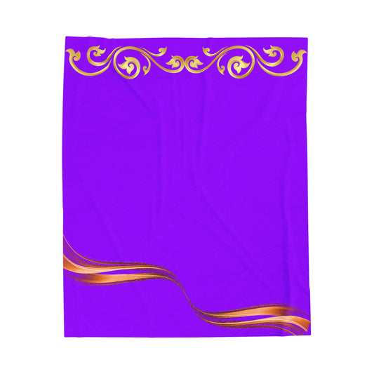 Cozy Velveteen Plush Blanket, Soft Throw for Comfort, Home Decor, Gift for Holidays, Bedroom or Living Room