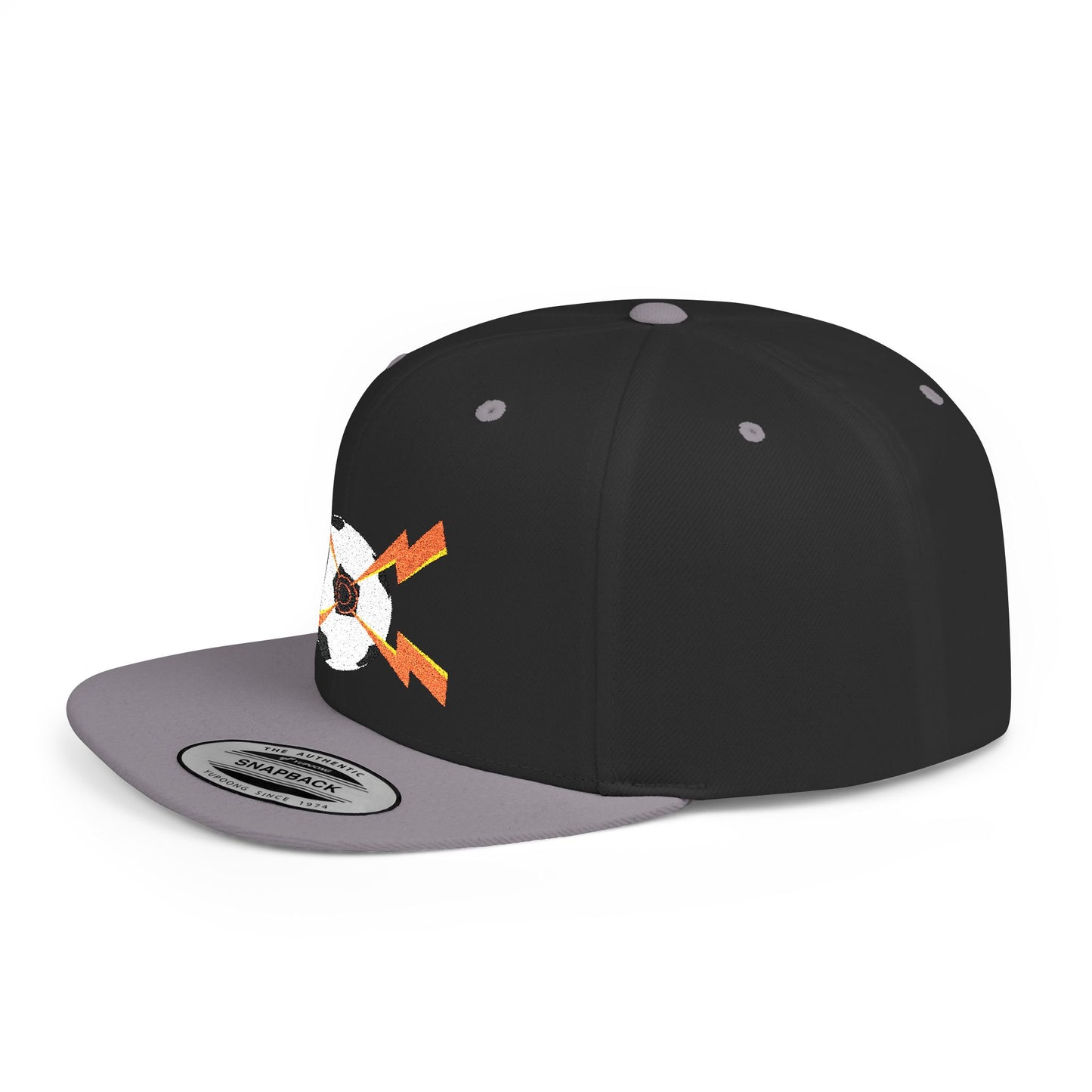 Casquette snapback à visière plate de football – ajustable, élégante et parfaite pour le streetwear, les sorties décontractées, les festivals et les cadeaux.