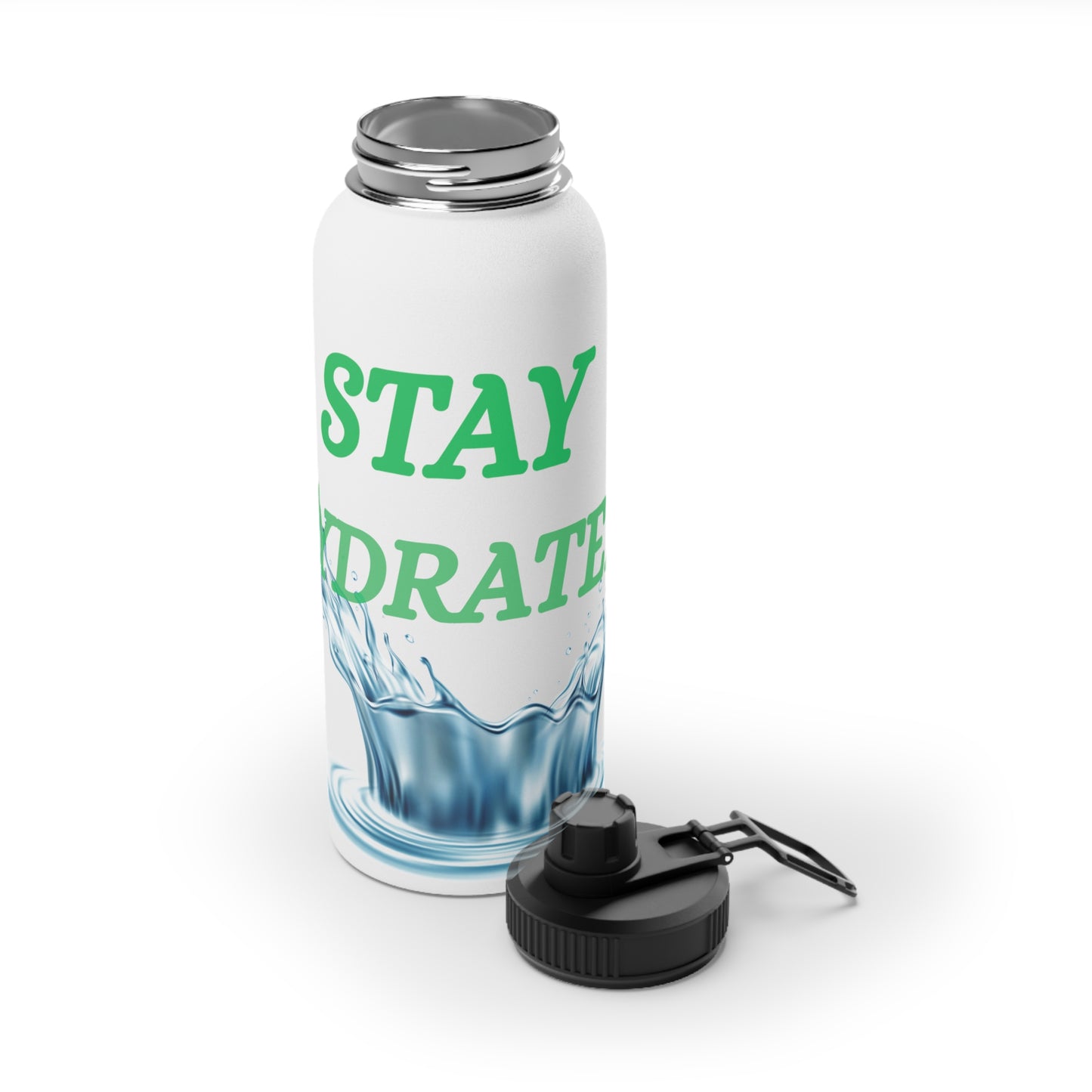 Stay Hydrated Steel Water Bottle