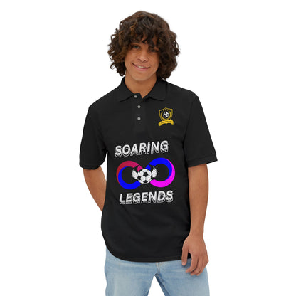 Soccer Polo - Soaring Legends & soccer Design for Sports Enthusiasts