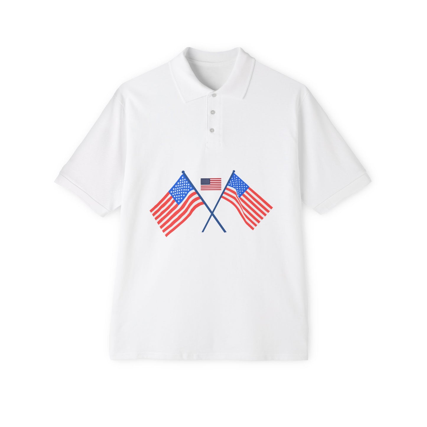 USA Flag Men's Polo