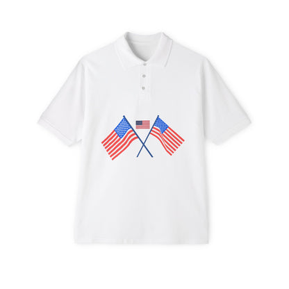 USA Flag Men's Polo