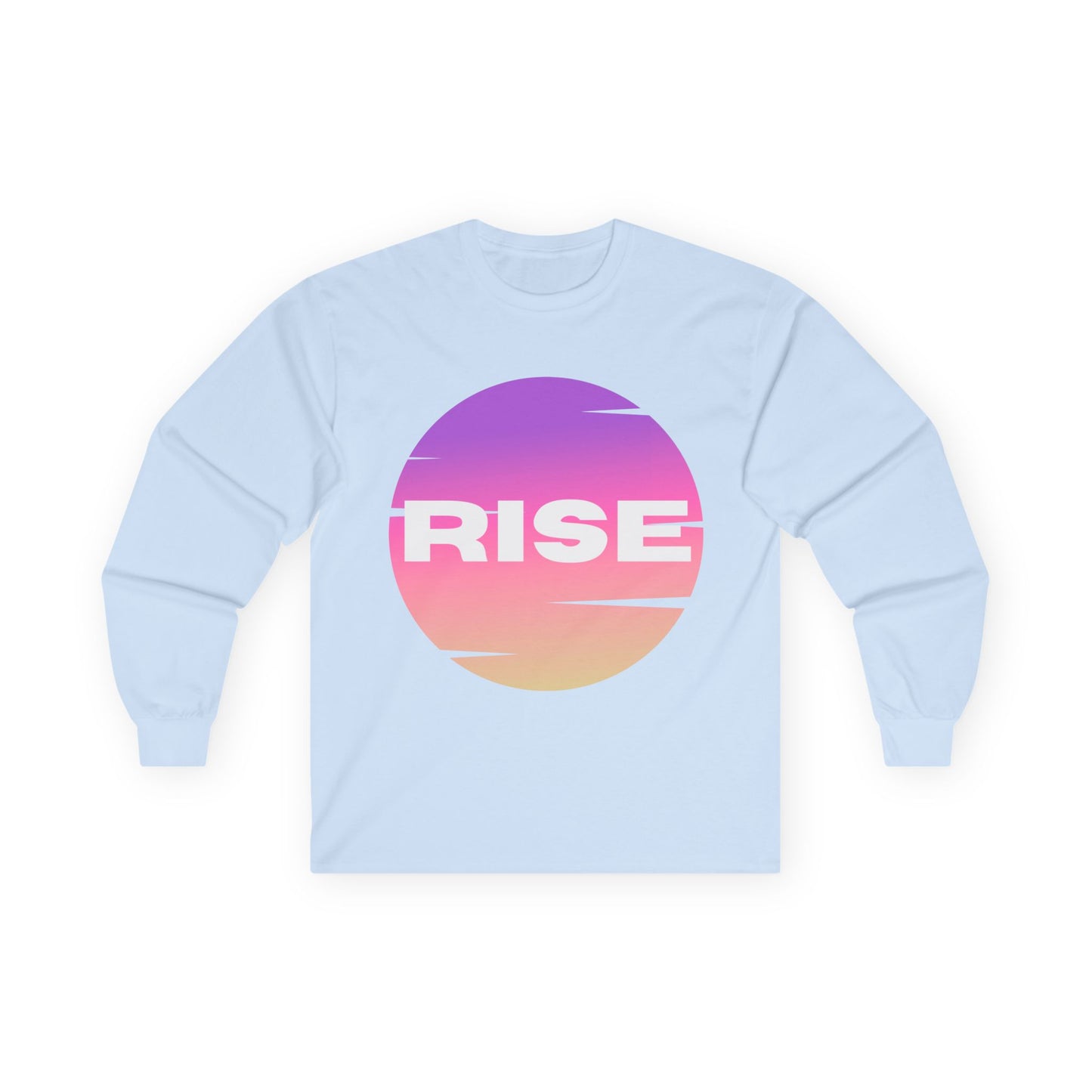 Motivational Long Sleeve Tee - 'RISE' Graphic