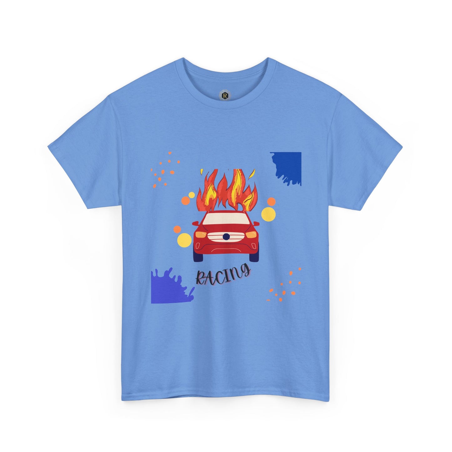 Unisex Racing Graphic T-Shirt – Heavy Cotton Car Racing Tee for Men & Women, Casual Motorsport Fan Shirt, Short Sleeve Top, Sizes S-5XL