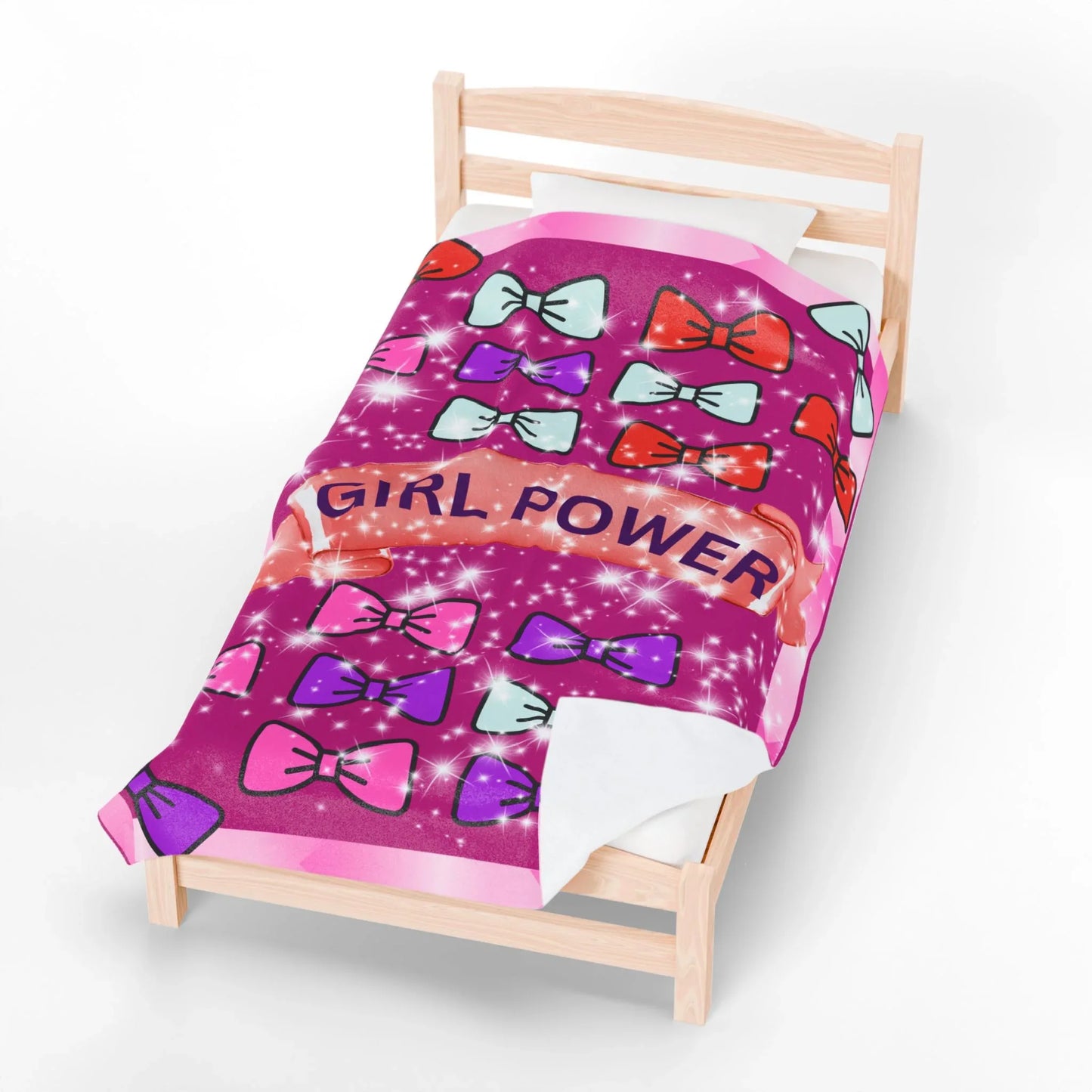 Girl Power Plush Blanket - Cozy Kids Throw & Inspirational Home Decor Gift - RizQ Life 