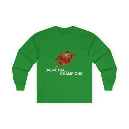 Basketball Champions Long Sleeve Tee - Unisex Cotton Shirt