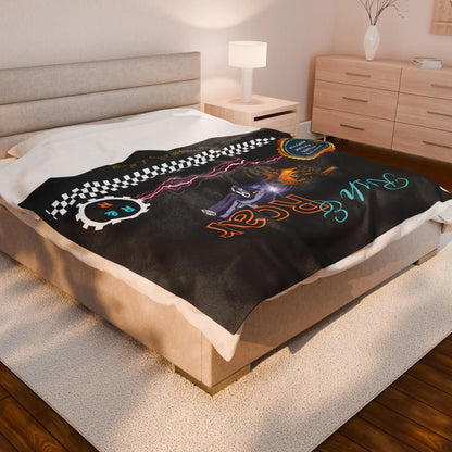 Racing Velveteen Plush Blanket - Cozy Throw For Car Lovers and Kids Rooms - RizQ Life 