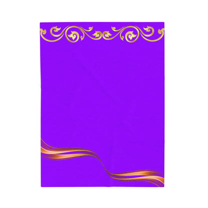 Cozy Velveteen Plush Blanket, Soft Throw for Comfort, Home Decor, Gift for Holidays, Bedroom or Living Room - RizQ Life 