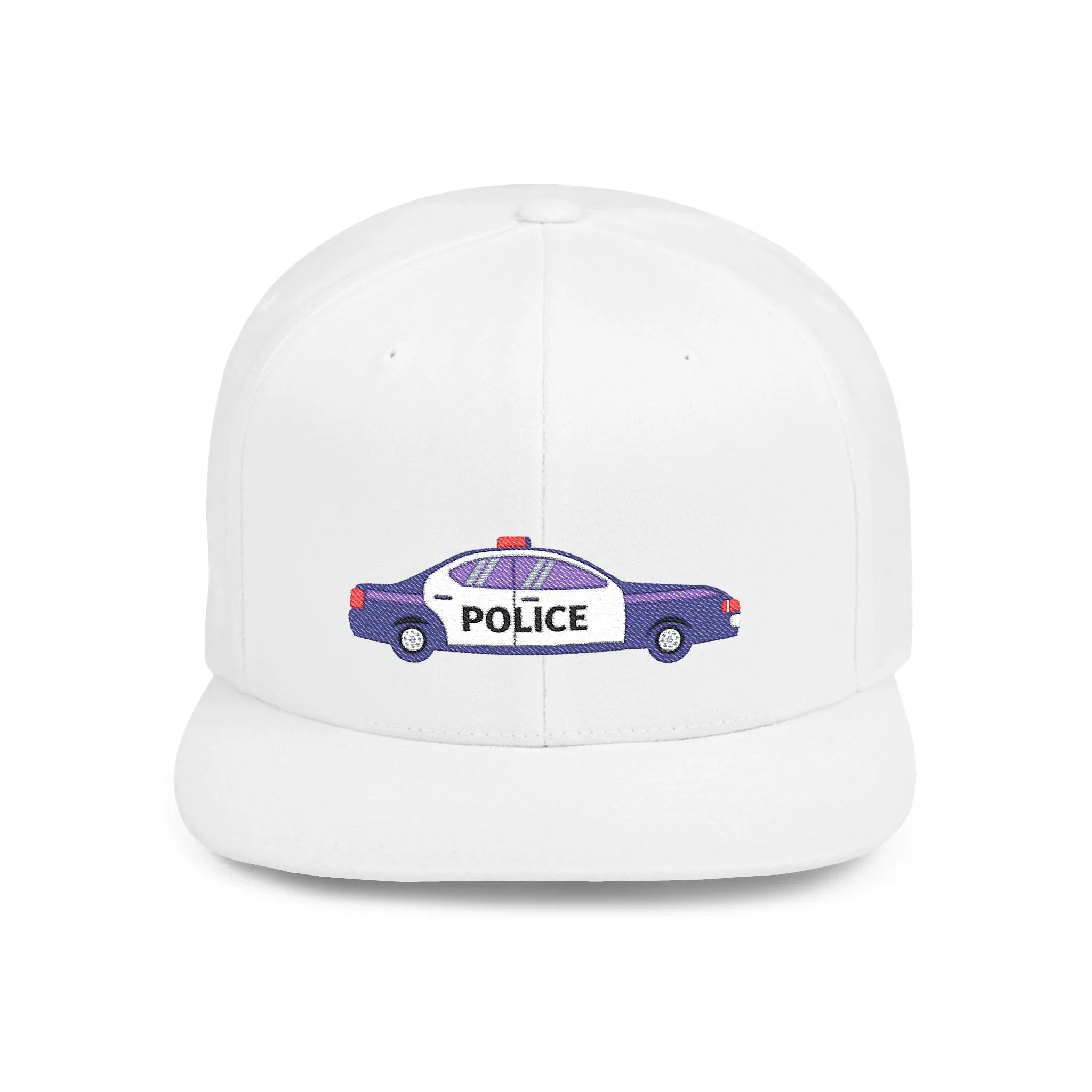 Shop the Police Car Snapback Cap – adjustable streetwear hat for adults, perfect car enthusiast gift and urban fashion accessory. - RizQ Life 