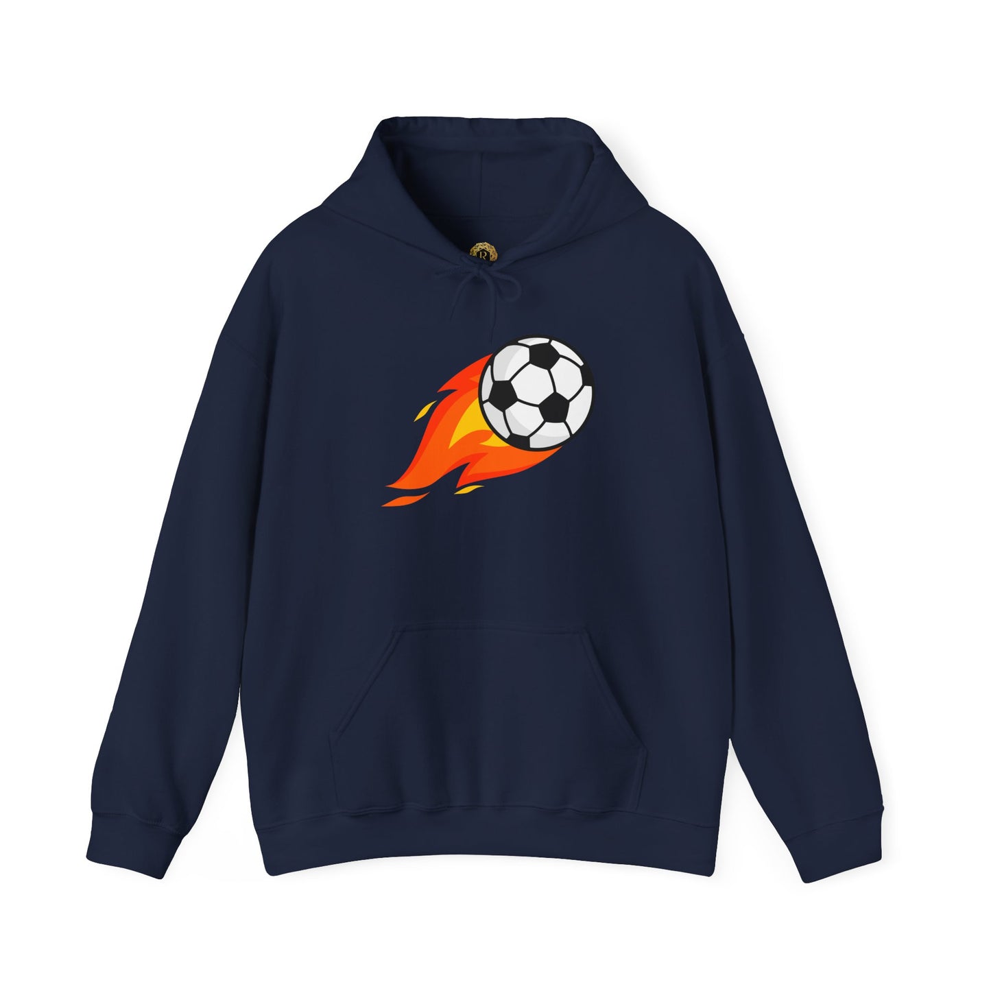 Soccer Fire Ball Hoodie - Men's Heavy Blend Hooded Sweatshirt