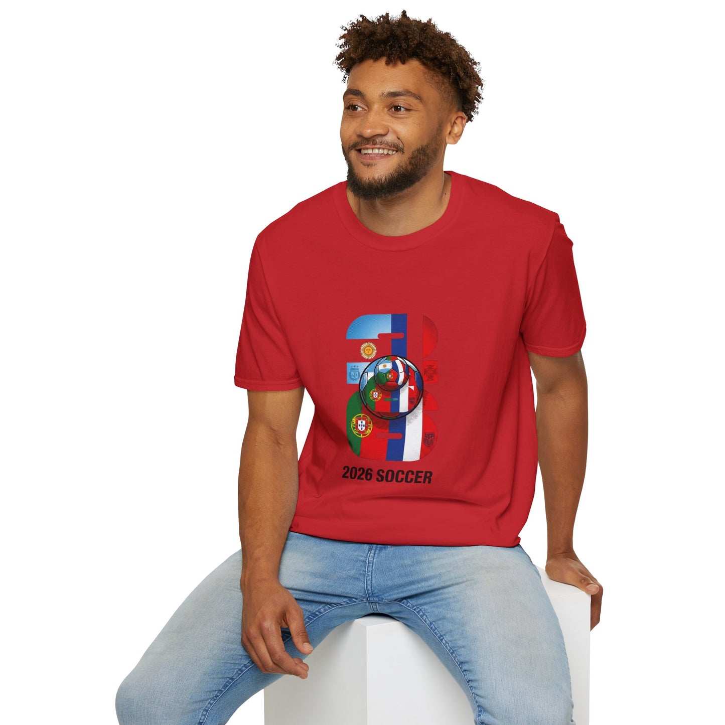 2026 Soccer World Flags T-Shirt | Football Tournament Graphic Tee