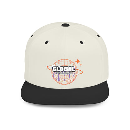 Casquette Snapback Global – casquette élégante à six panneaux ajustable pour hommes et femmes. Respirante, brodée et idéale comme cadeau ou pour un usage quotidien.