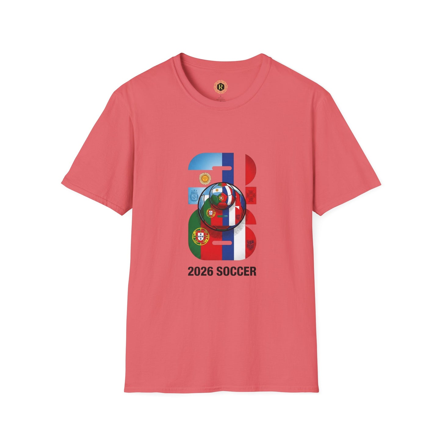 2026 Soccer World Flags T-Shirt | Football Tournament Graphic Tee