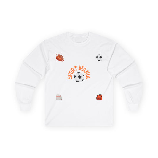 Sport Long Sleeve Tee - Fun Sports Design for Active Lifestyle