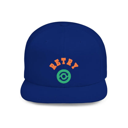 Retry Vintage Flat Bill Snapback Cap – Adjustable streetwear hat for men & women. Ideal gift for casual fashion, festivals, and urban style. - RizQ Life 