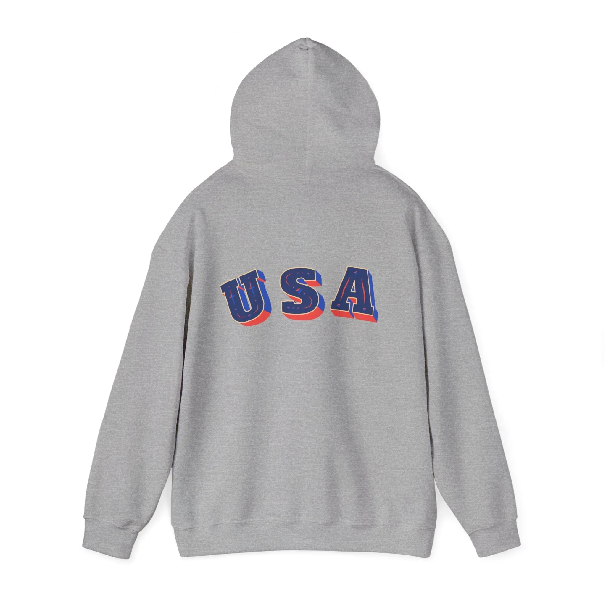 Men's Patriotic Hoodie - Double American Flag Graphic - RizQ Life 