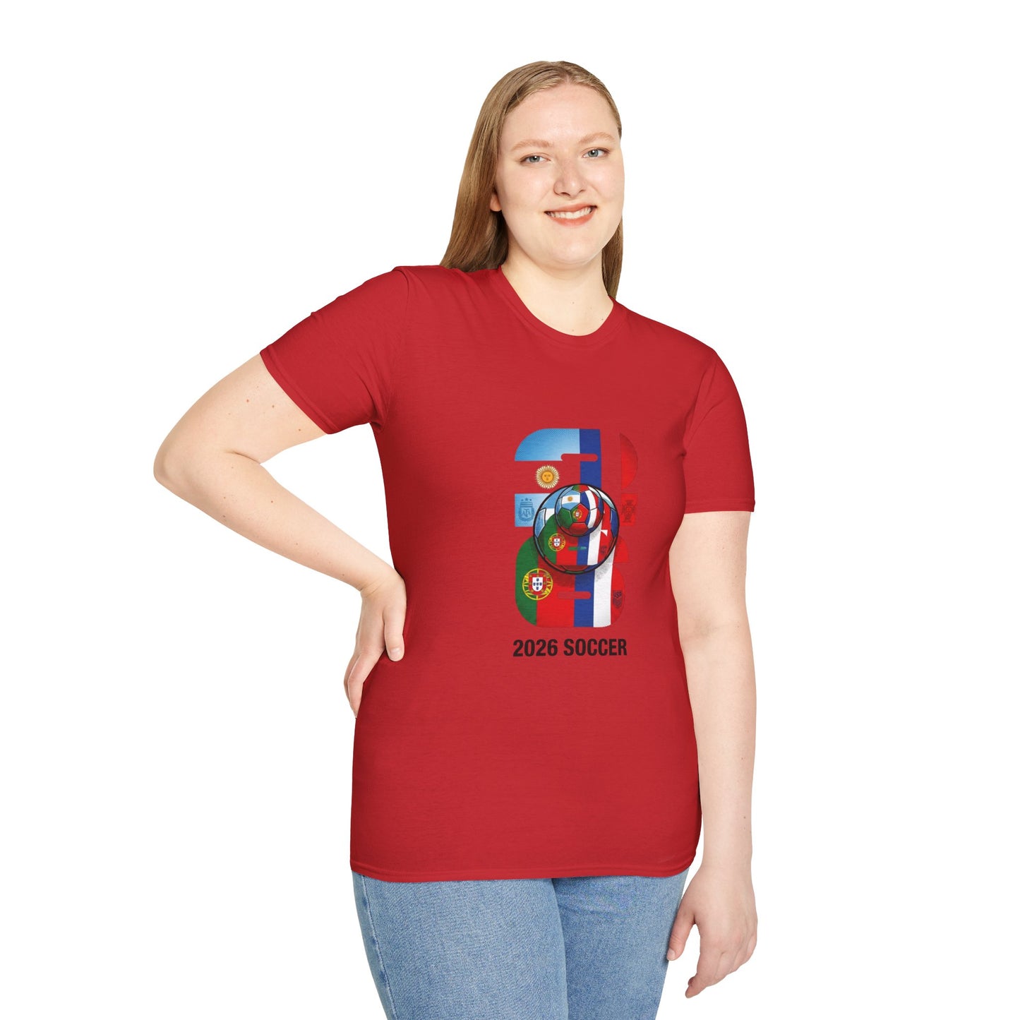 2026 Soccer World Flags T-Shirt | Football Tournament Graphic Tee