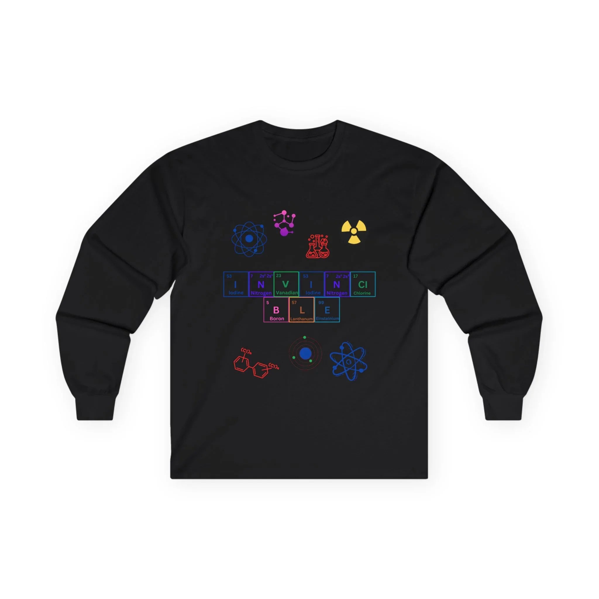 Invincible Long Sleeve Tee - Unisex Funny Science Shirt - RizQ Life 
