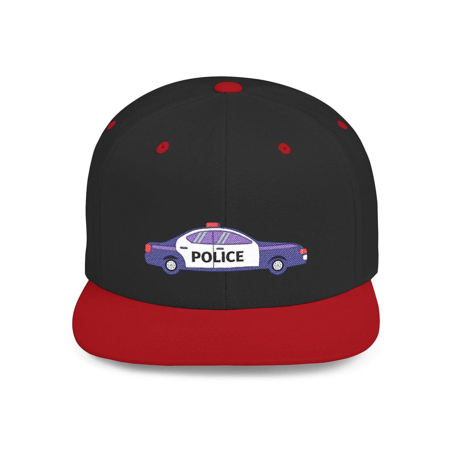 Shop the Police Car Snapback Cap – adjustable streetwear hat for adults, perfect car enthusiast gift and urban fashion accessory.