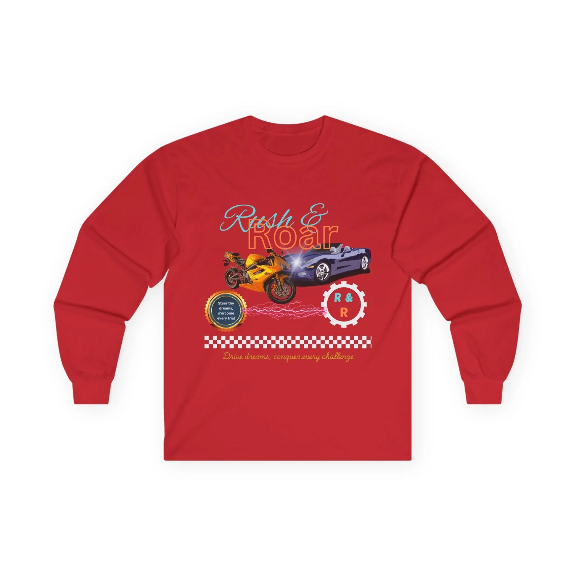 Drive & Roar Long Sleeve Tee - Car Enthusiast Gift - RizQ Life 