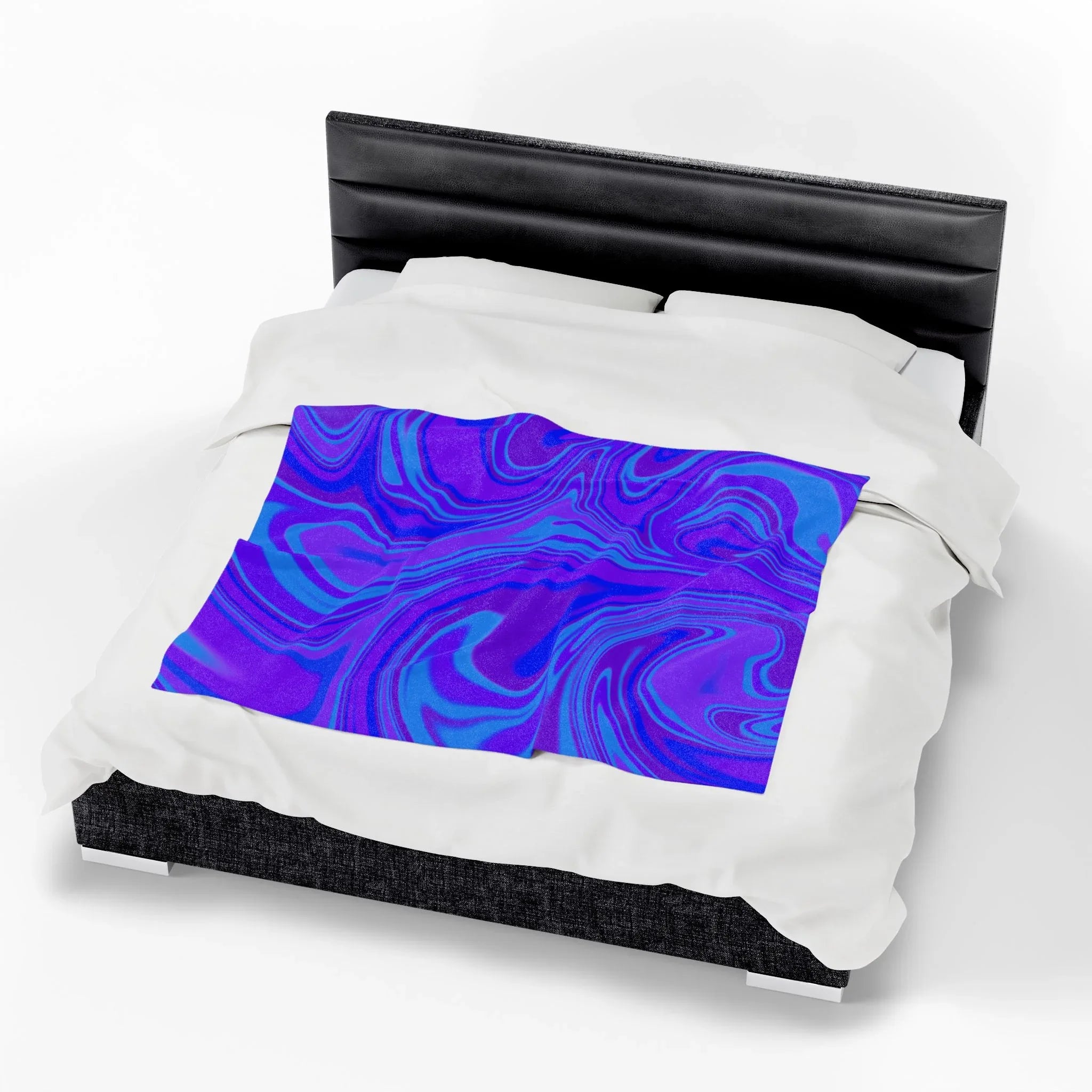 Velveteen Plush Blanket - Vibrant Abstract Cozy Throw for Home Decor - RizQ Life 