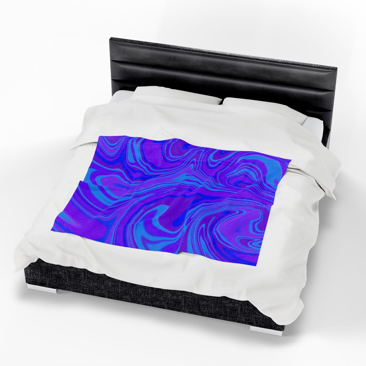 Velveteen Plush Blanket - Vibrant Abstract Cozy Throw for Home Decor
